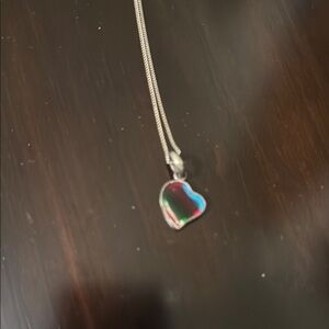 Elegant Silver Heart Pendant Necklace